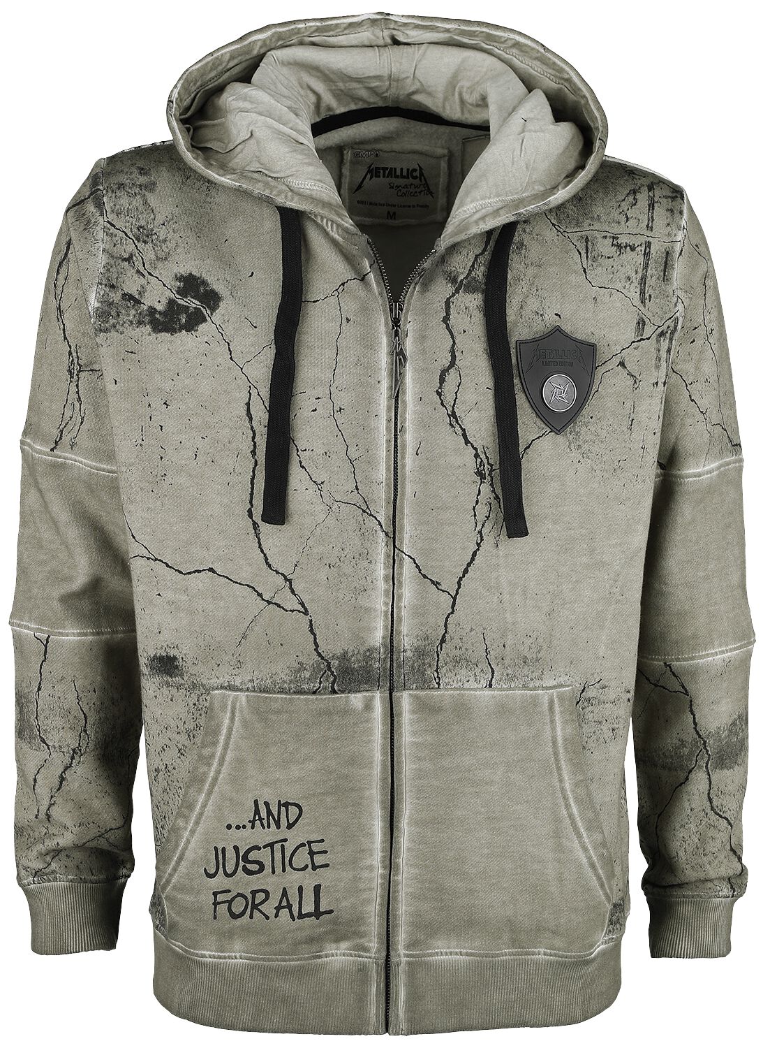 4064854425361 - Metallica EMP Signature Collection Kapuzenjacke oliv in L