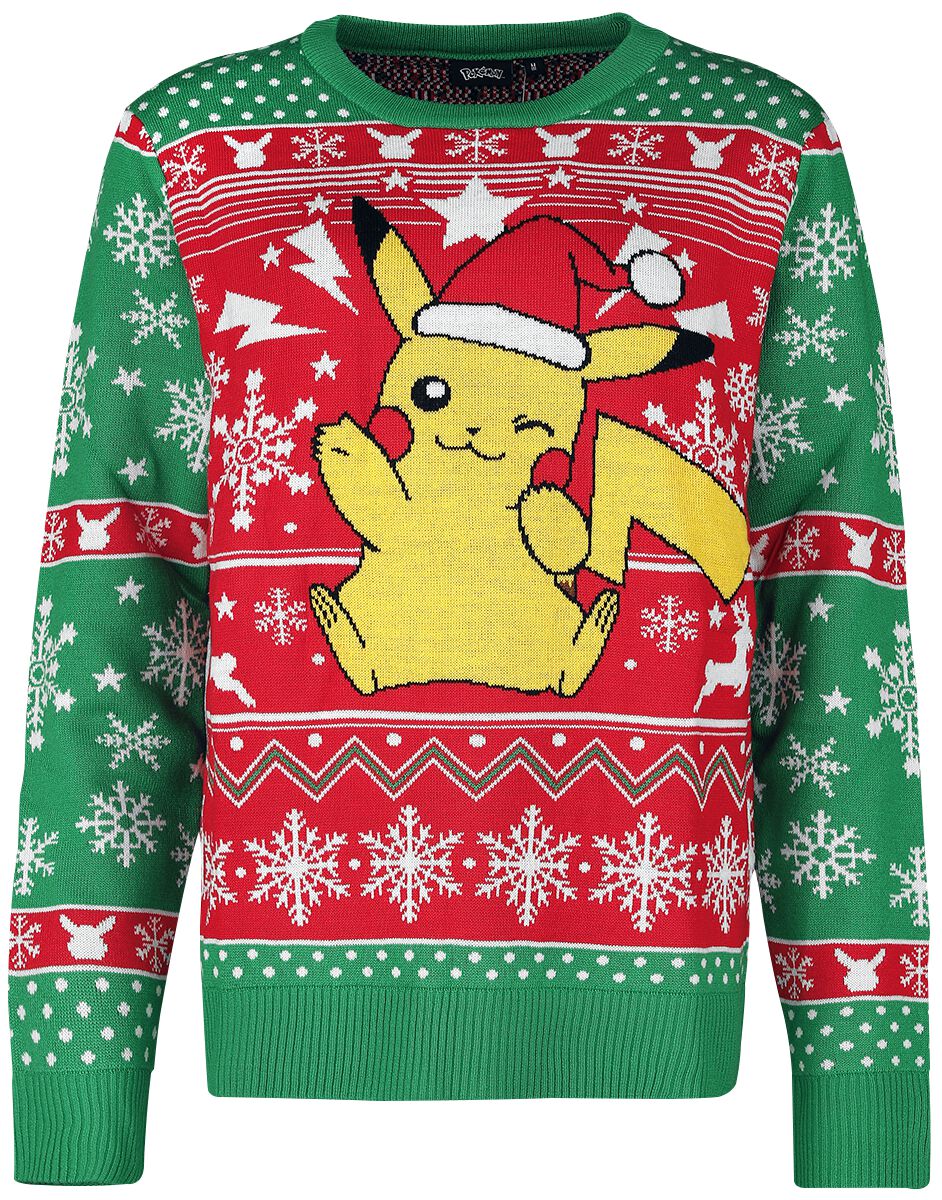 4064854452817 - Pikachu - Pika Pika! Weihnachtspullover multicolor in XXL