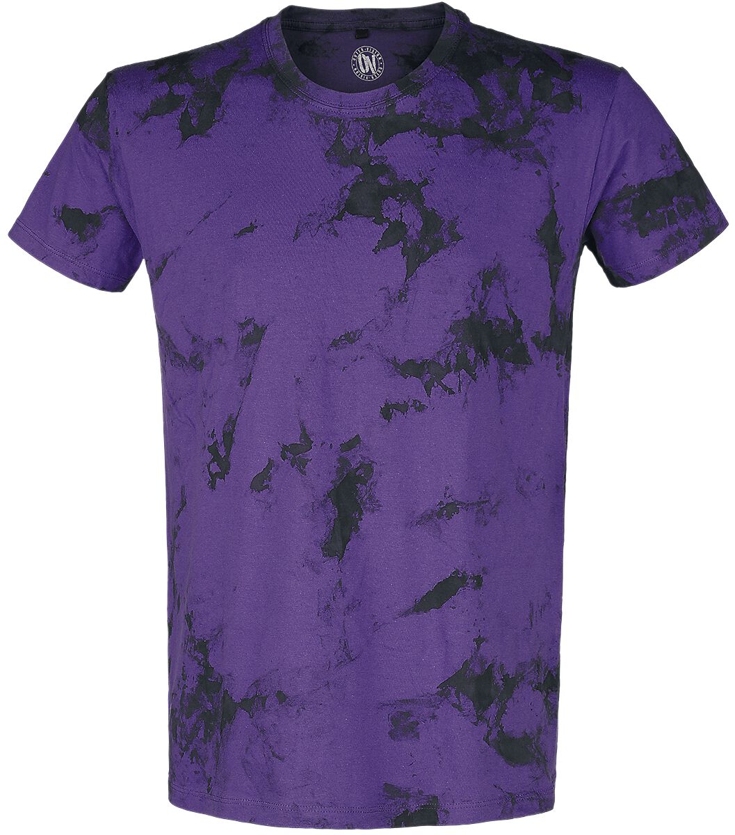 4064854527812 - Mans T-Shirt T-Shirt schwarz lila in S