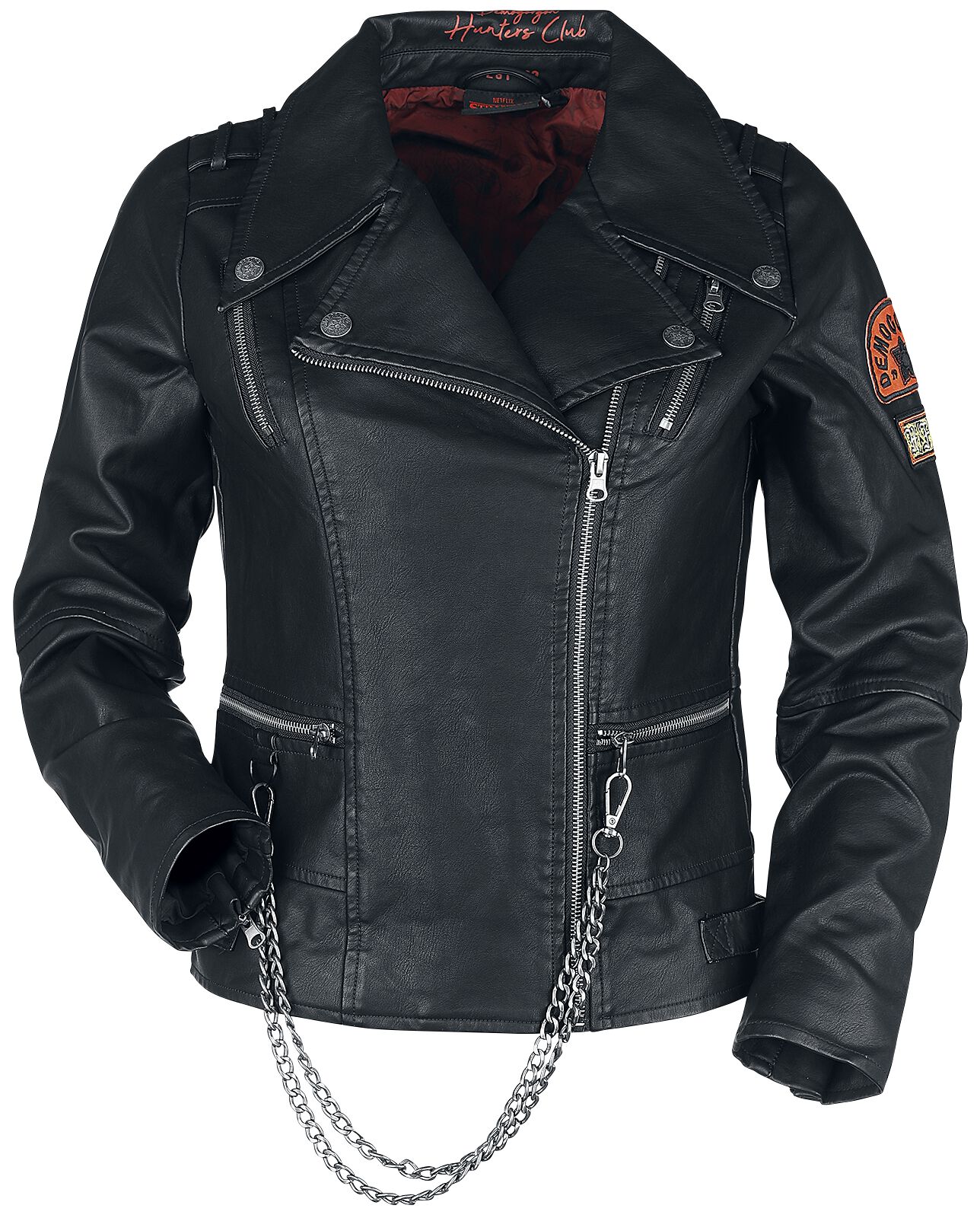 4064854550124 - Hellfire Club Kunstlederjacke schwarz in S