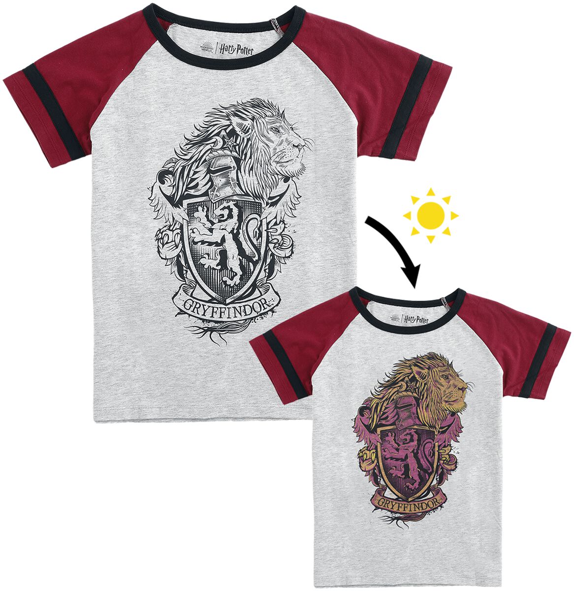 4064854555396 - Kids - Gryffindor T-Shirt rot in 158 164