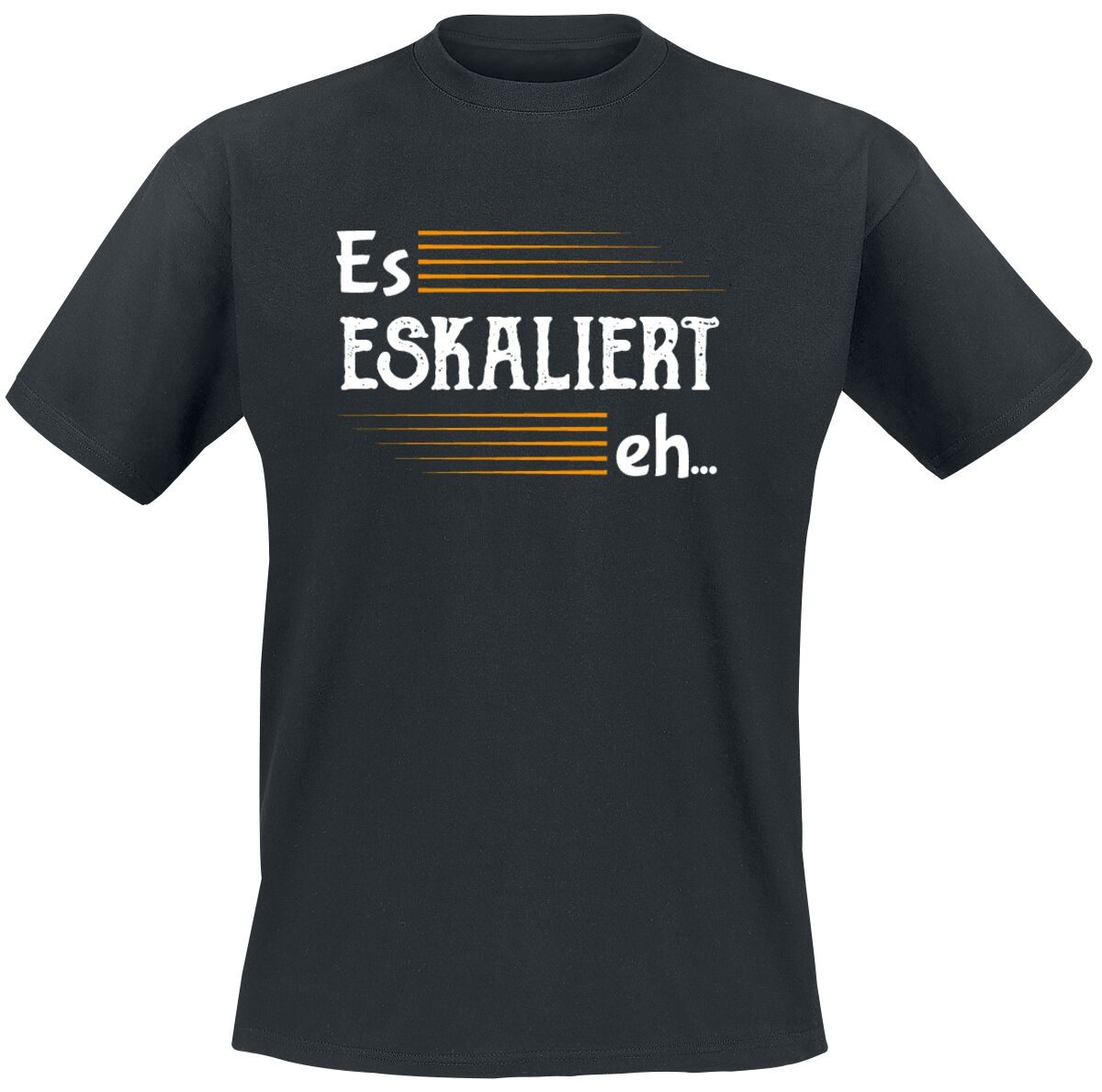 4064854575059 - Es eskaliert eh T-Shirt schwarz in 4XL 4064854575059 - Es eskaliert eh T-Shirt schwarz in 4XL