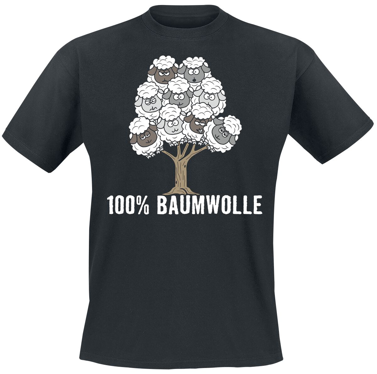 4064854580145 - Tierisch 100% Baumwolle T-Shirt schwarz