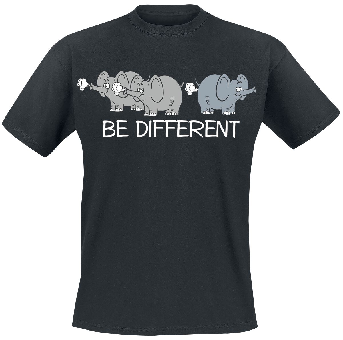 4064854584402 - Tierisch Be Different T-Shirt schwarz in L
