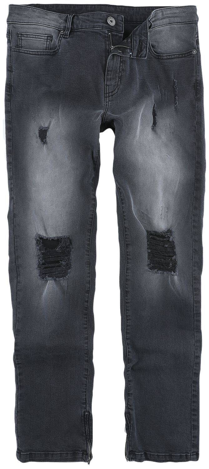 4064854588332 - X Urban Classics Destroyed Jeans Unisex Jeans schwarz in W34L32