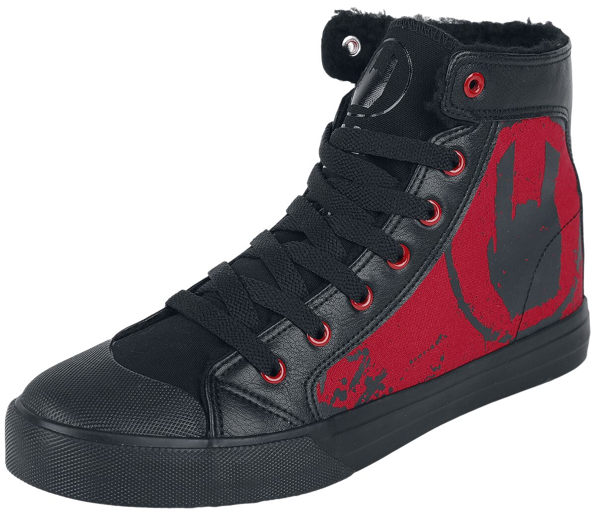 4064854614697 - Gefütterte Sneaker mit Rockhand Logo Sneaker high schwarz in EU45