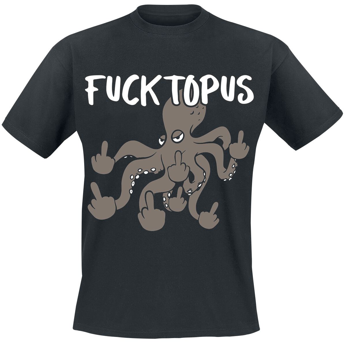 4064854643369 - Tierisch Fucktopus T-Shirt schwarz in XL