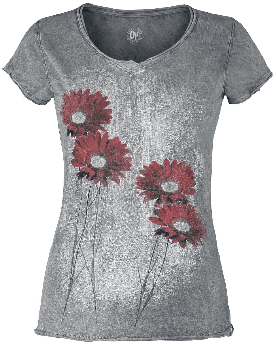 4064854653740 - Gerbera Magic Day T-Shirt grau in 4XL 4064854653740 - Gerbera Magic Day T-Shirt grau in 4XL
