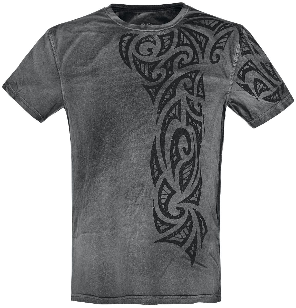 4064854686922 - Gothic Tattoo T-Shirt grau in 4XL 4064854686922 - Gothic Tattoo T-Shirt grau in 4XL
