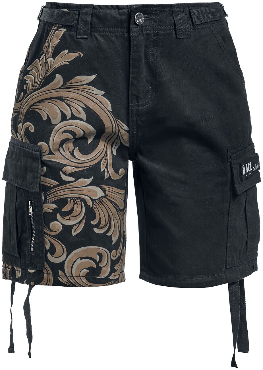 4064854715776 - Shorts with ornaments Short schwarz in 32 4064854715776 - Shorts with ornaments Short schwarz in 32