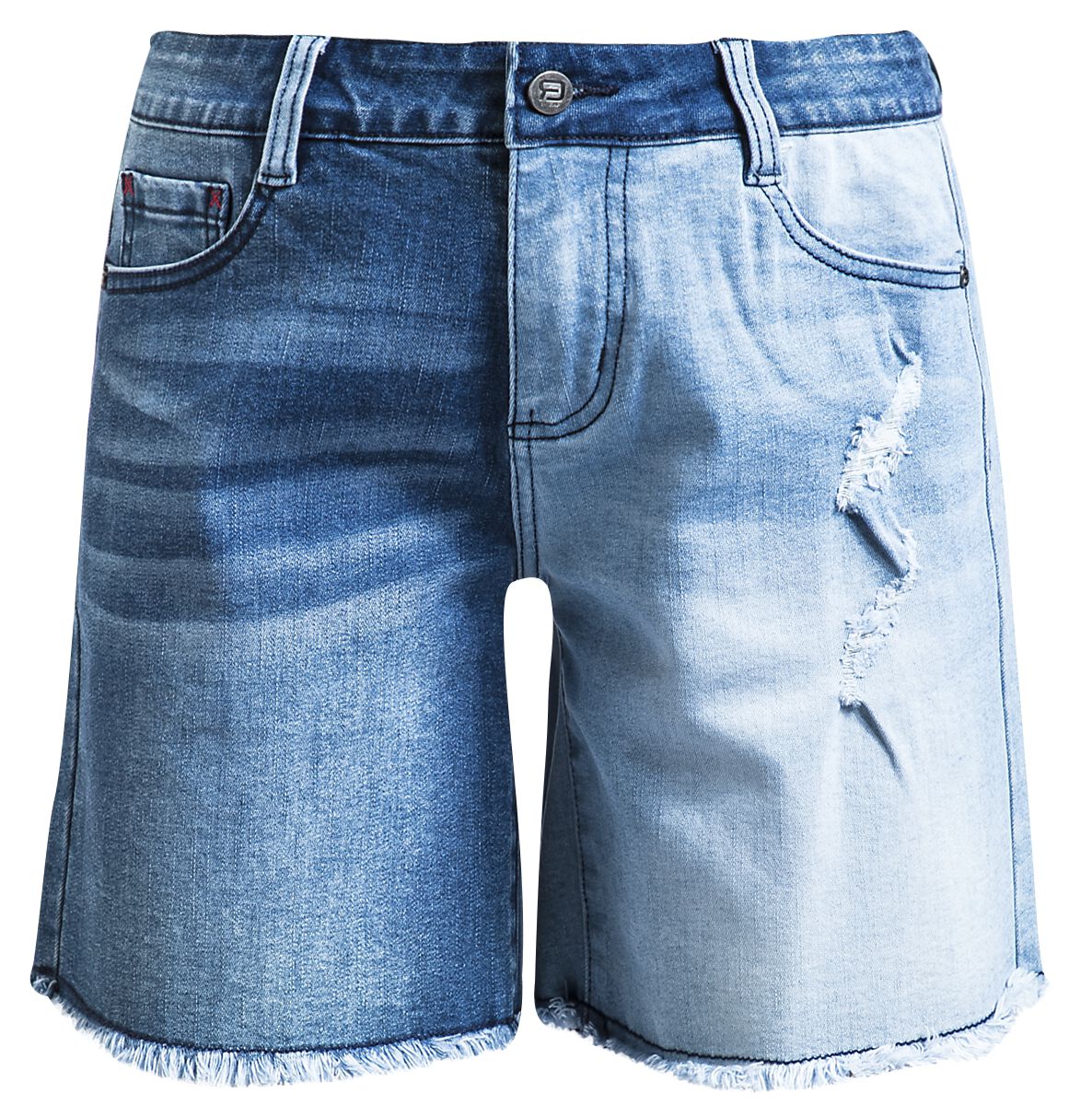 4064854722590 - Jeans Shorts mit Destroy Detail Short blau in 30