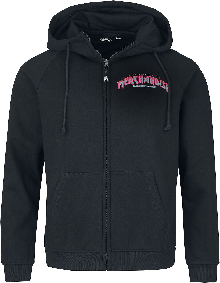 4064854723122 - Kapuzenjacke mit EMP Vintage 80s Logo Kapuzenjacke schwarz in XXL