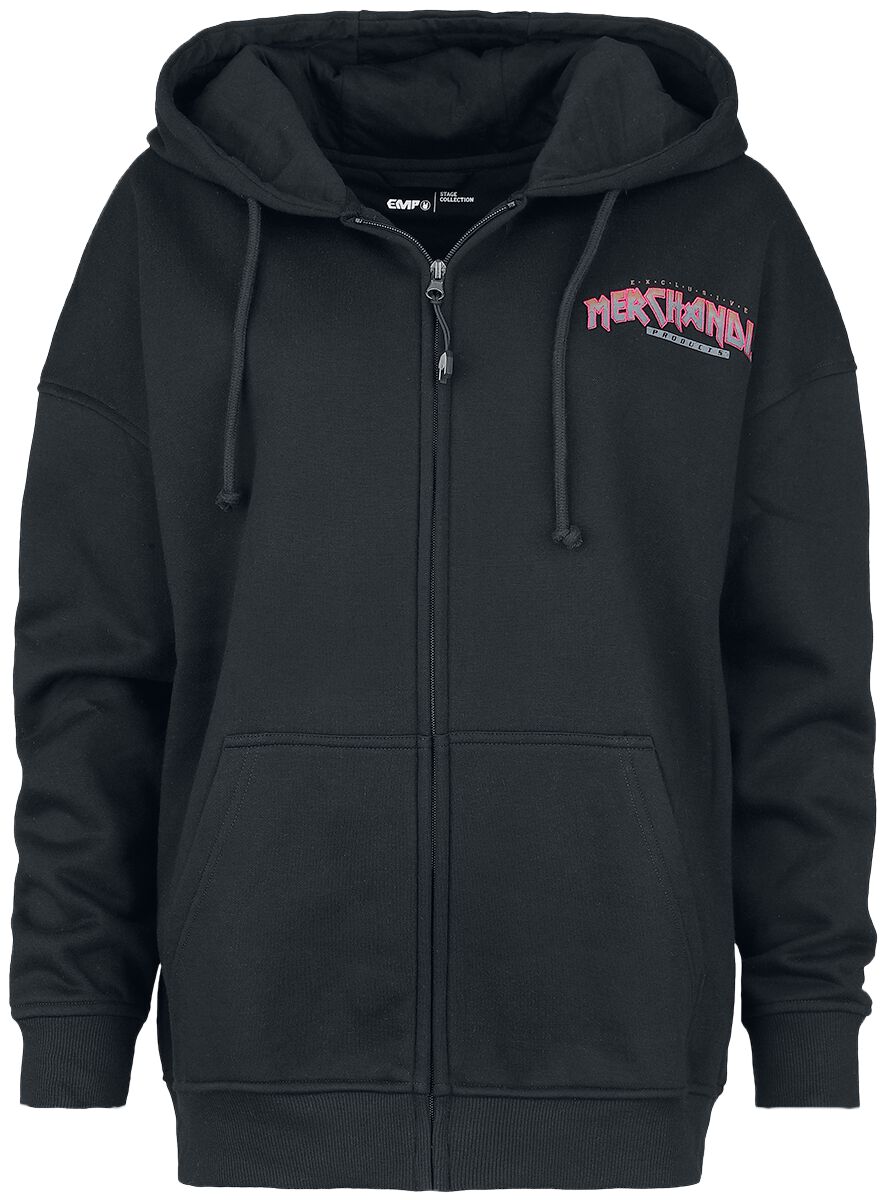 4064854723184 - Kapuzenjacke mit EMP Vintage 80s Logo Kapuzenjacke schwarz in S 4064854723184 - Kapuzenjacke mit EMP Vintage 80s Logo Kapuzenjacke schwarz in S