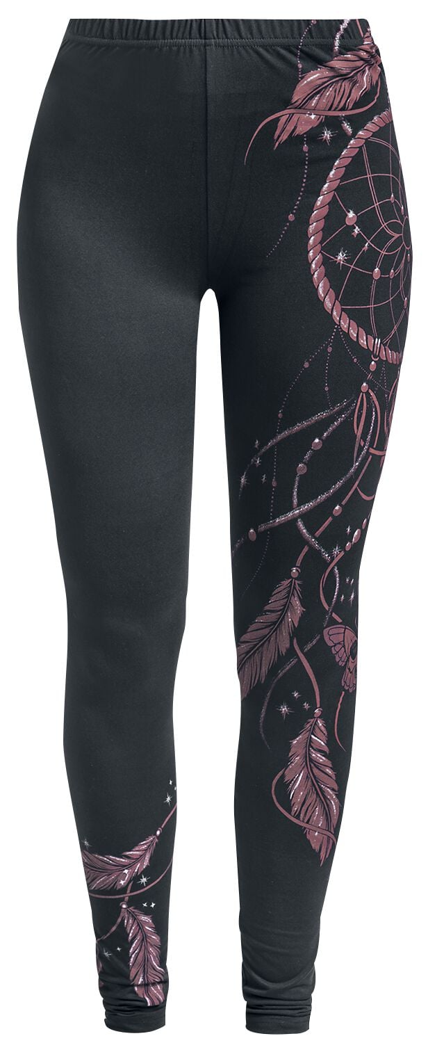 4064854727373 - Leggings mit Traumfänger Print Leggings schwarz in S 4064854727373 - Leggings mit Traumfänger Print Leggings schwarz in S