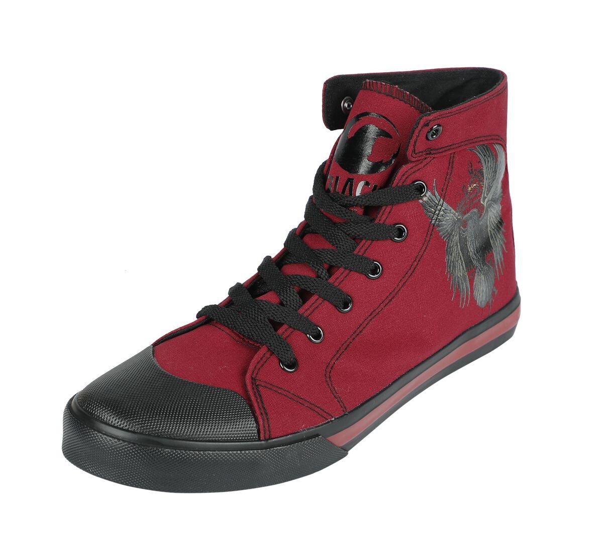 4064854732643 - Sneaker With Raven Print Sneaker high dunkelrot in EU37