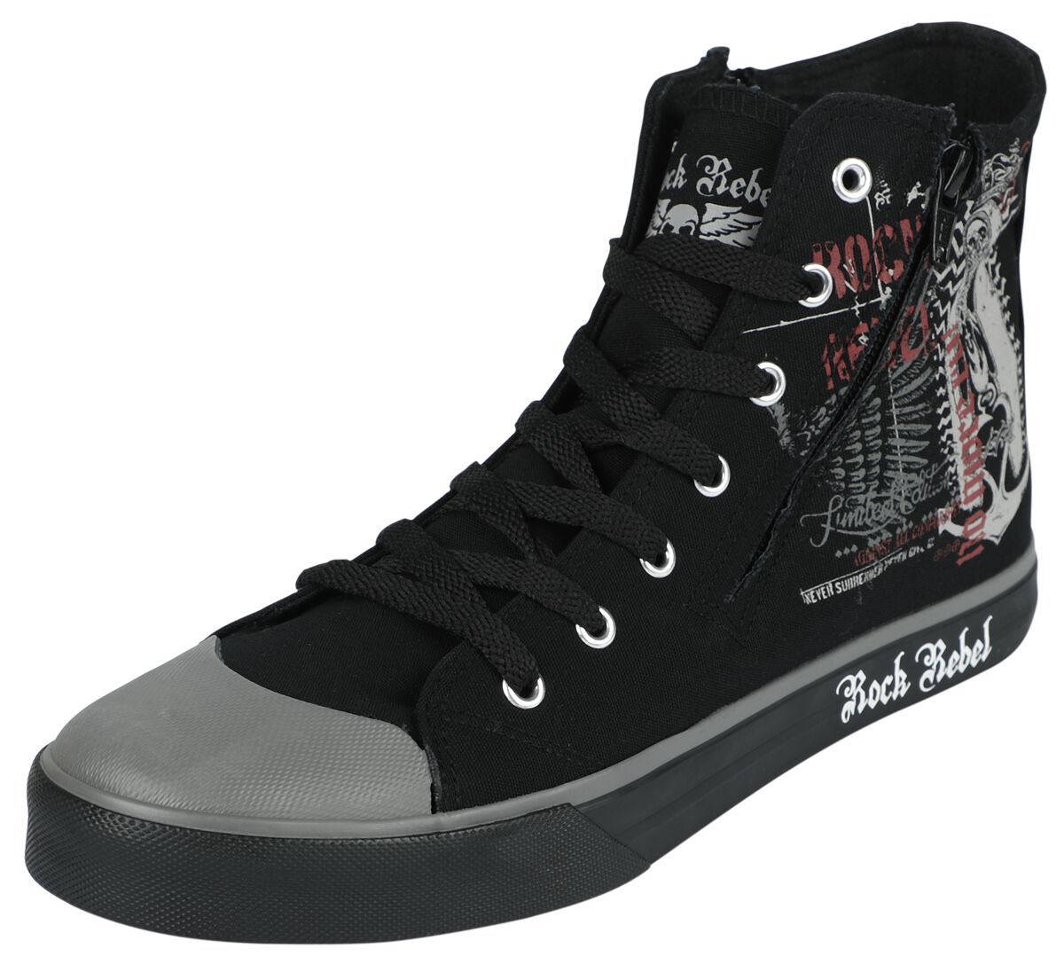 4064854735514 - Skeleton Nun Sneaker With Zipper Sneaker high schwarz in EU37