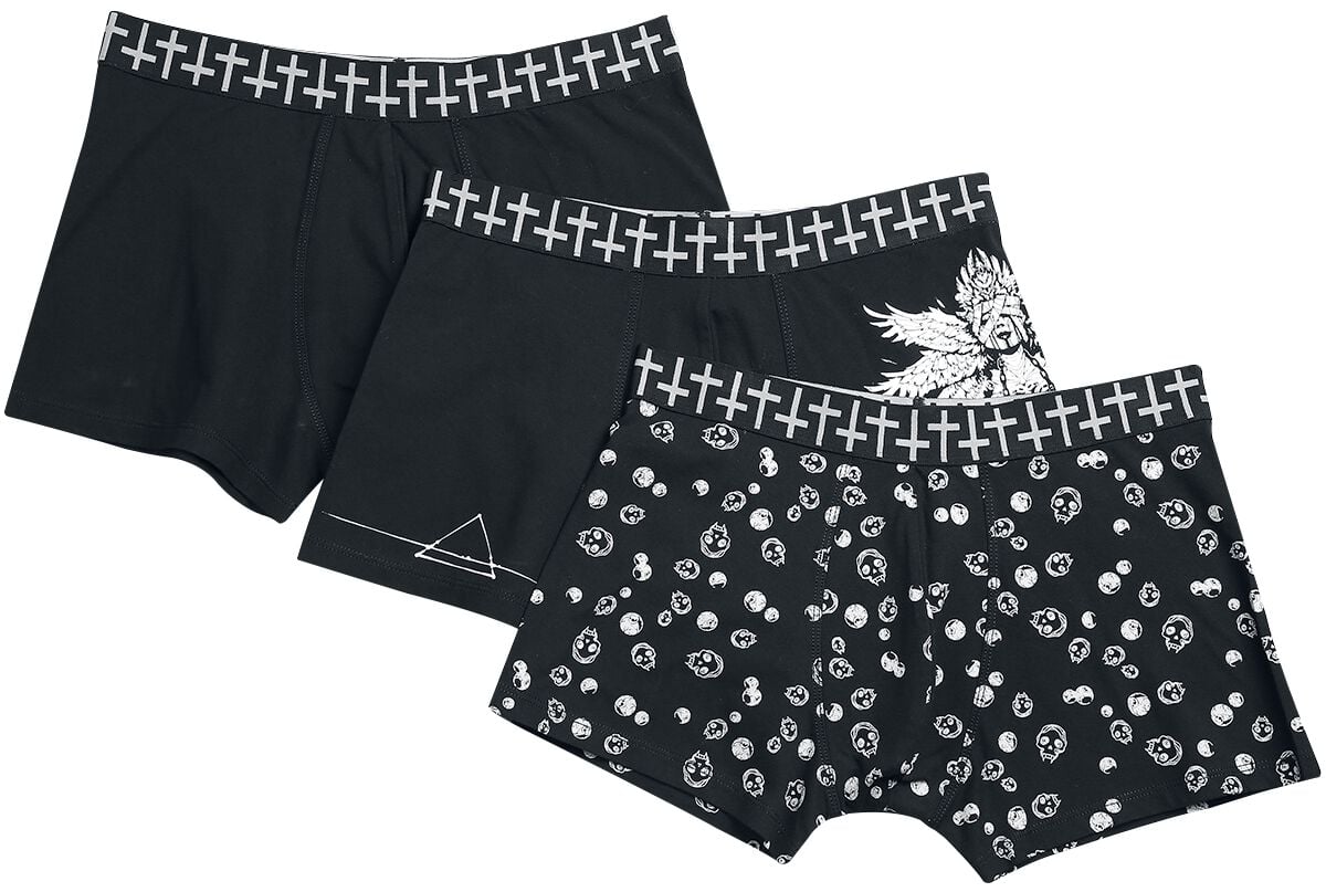 4064854738379 - 3 Pack Boxershorts with Prints Boxershort-Set schwarz in S