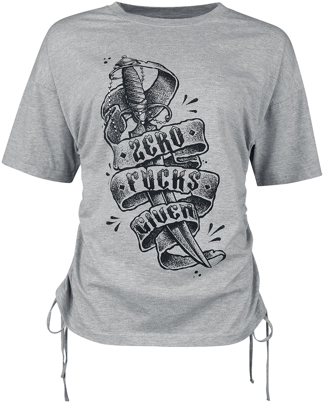 4064854743632 - T-Shirt with frontprint T-Shirt grau in M