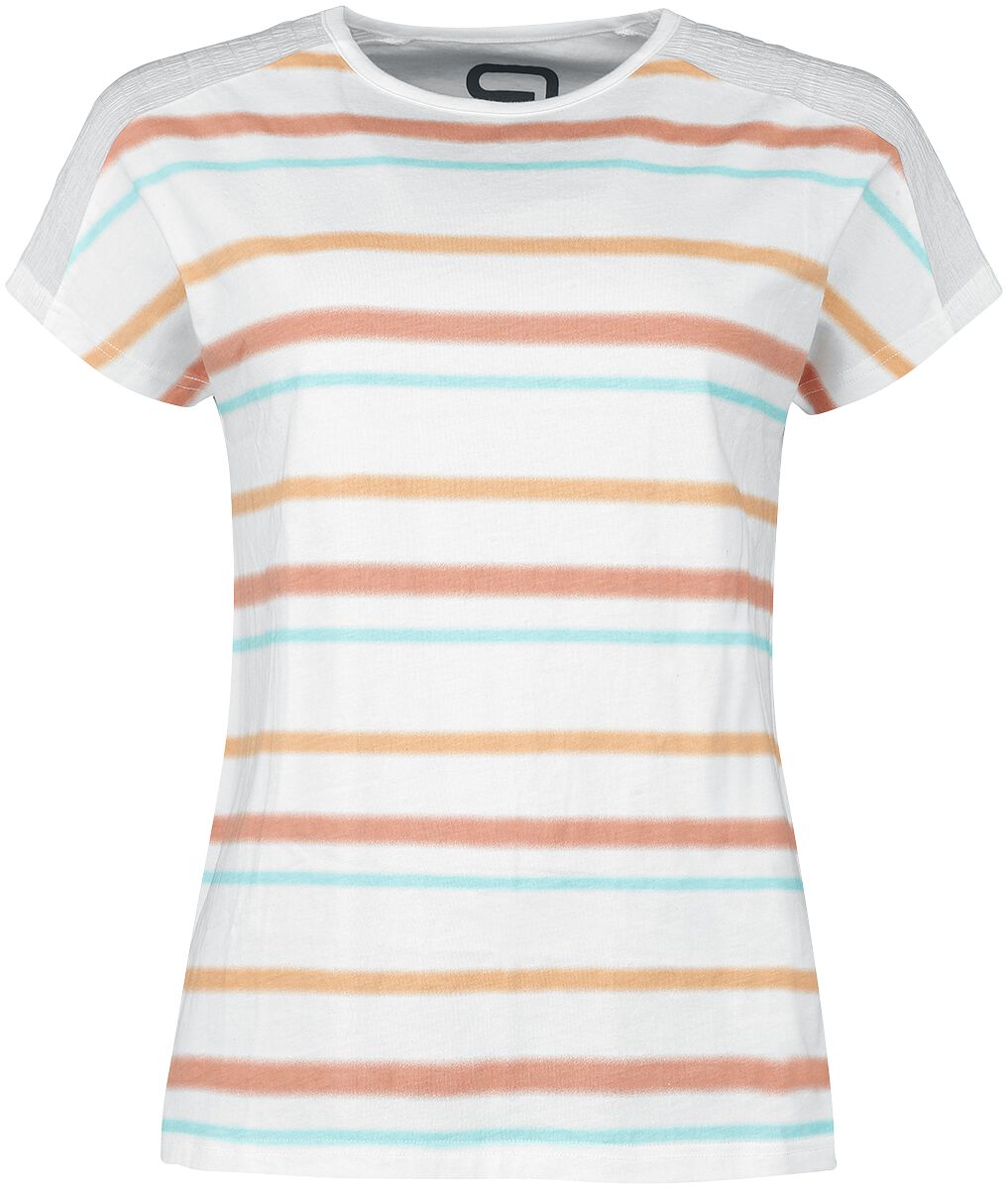 4064854744929 - T-Shirt with Stripes T-Shirt weiß in S