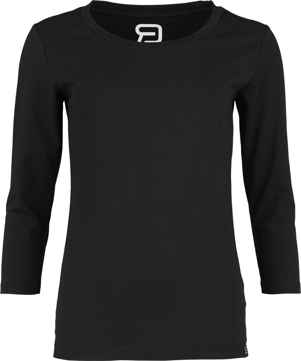 4064854762046 - Basic Longsleeve Langarmshirt schwarz in XL