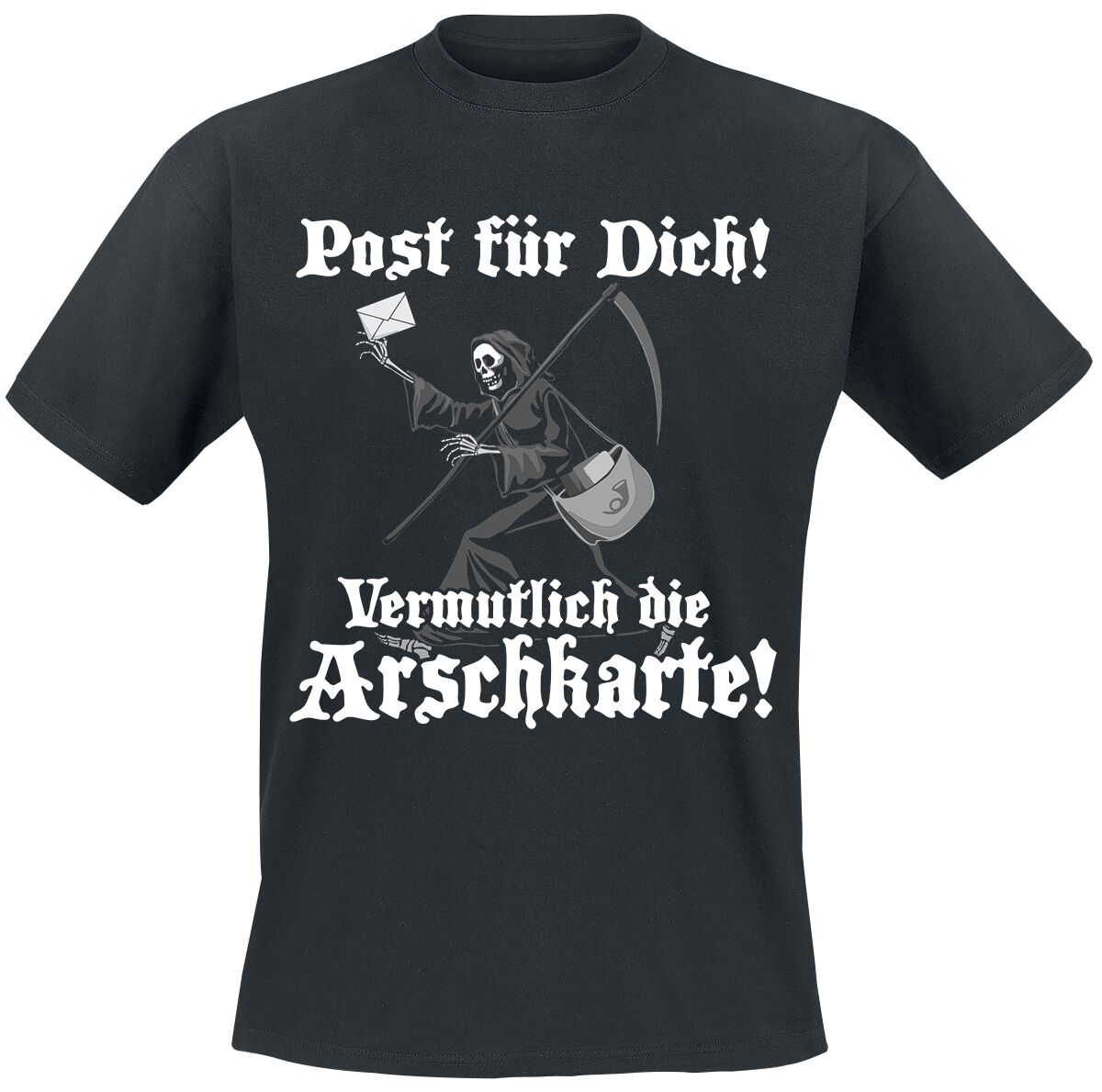 4064854762237 - Post für dich! Vermutlich die Arschkarte! T-Shirt schwarz in S