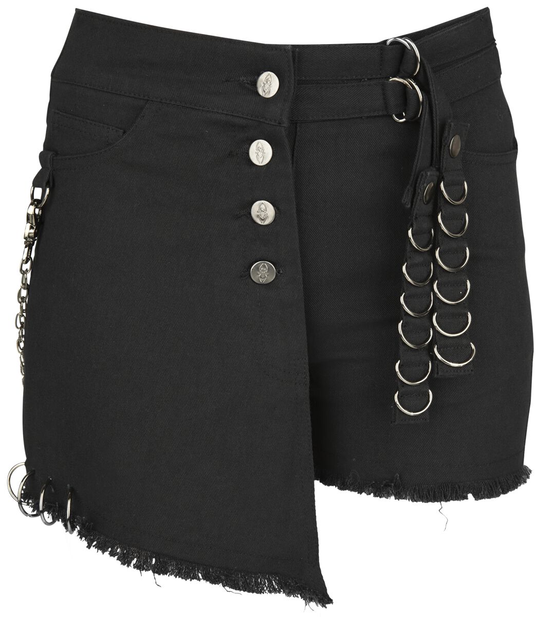 4064854774223 - Black Shorts With Details Short schwarz in 29