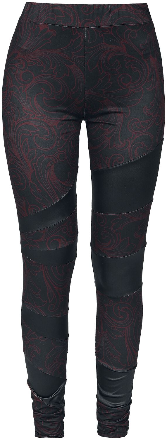 4064854776593 - Built For Comfort Leggings schwarz rot in S