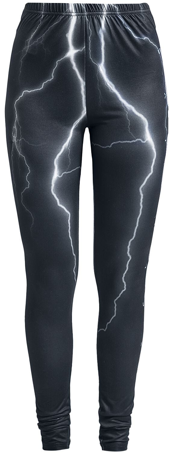 4064854777514 - Leggings With Lightning Print Leggings schwarz in S