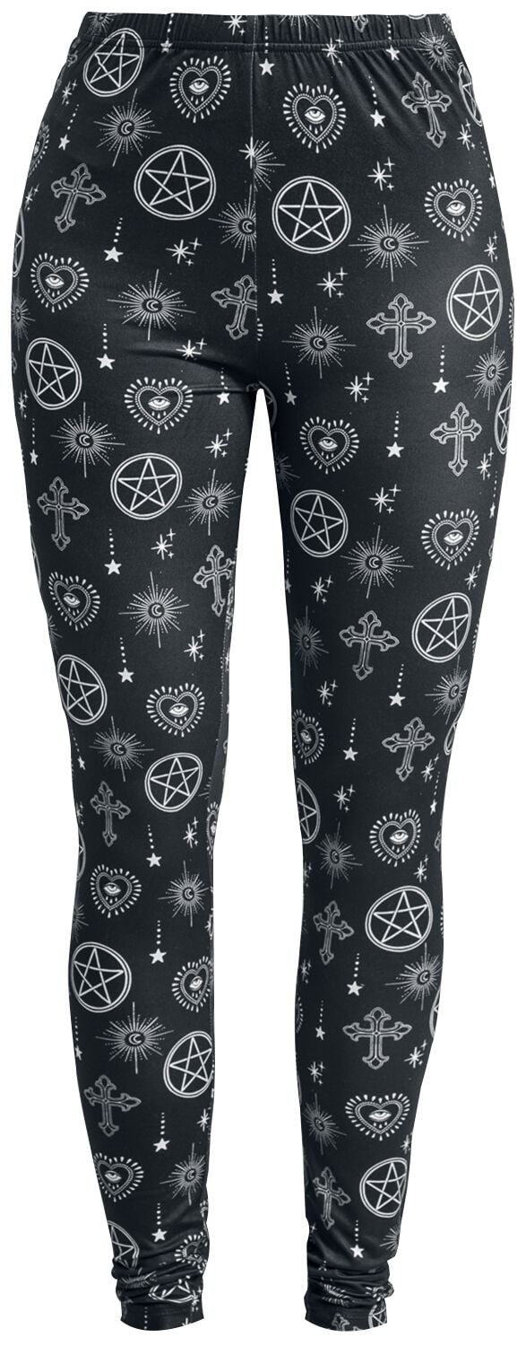 4064854777743 - Leggings With Alloverprint Leggings schwarz in S