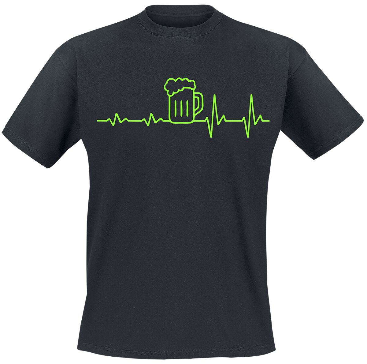 4064854782426 - EKG Bier T-Shirt schwarz in S