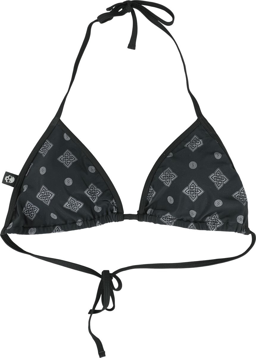 4064854793026 - Bikini Top With Celtic Prints Bikini-Oberteil schwarz in XXL