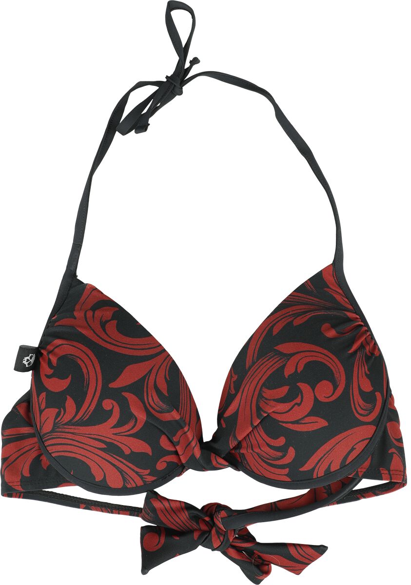 4064854793255 - Bikini Top With Ornaments Bikini-Oberteil schwarz in L