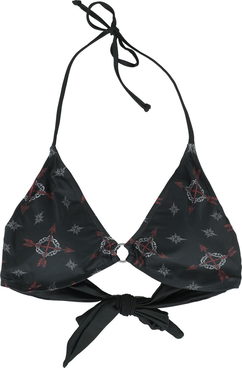 4064854793507 - Bikini Top With Celtic Prints Bikini-Oberteil schwarz in XL