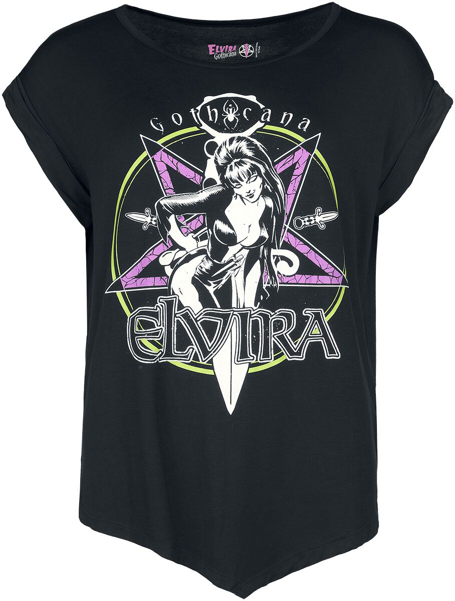 4064854794634 - Gothicana X Elvira T-Shirt T-Shirt schwarz in S