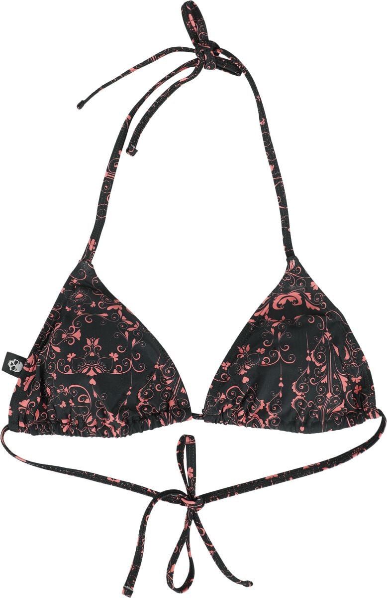 4064854813595 - Bikini Top With Alloverprint Bikini-Oberteil schwarz in S 4064854813595 - Bikini Top With Alloverprint Bikini-Oberteil schwarz in S