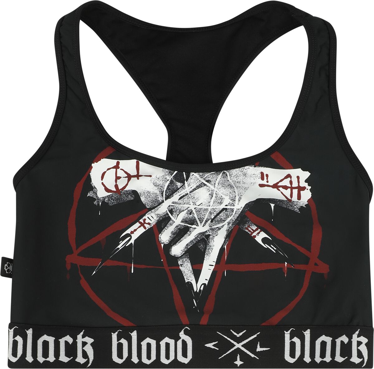 4064854814233 - Bikinitop with Pentagram Bikini-Oberteil schwarz in S 4064854814233 - Bikinitop with Pentagram Bikini-Oberteil schwarz in S