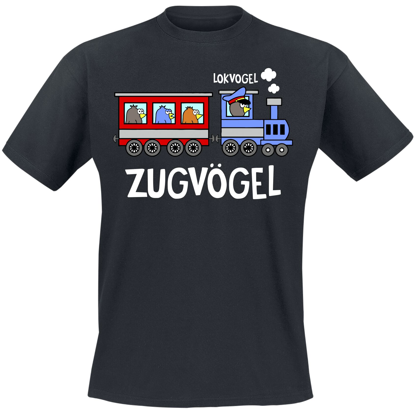 4064854814684 - Tierisch Zugvögel T-Shirt schwarz