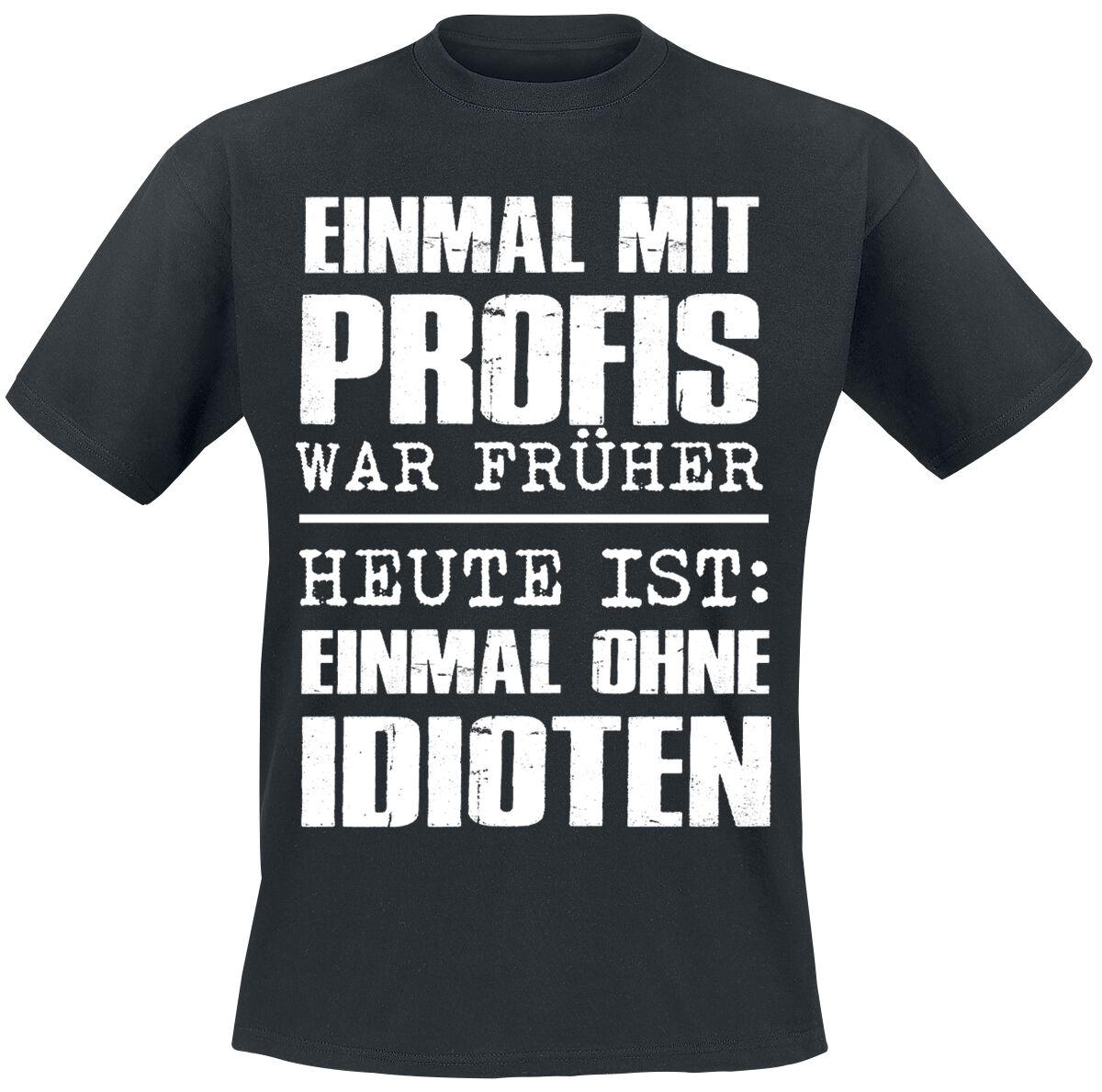 4064854817326 - Einmal ohne Idioten T-Shirt schwarz in S