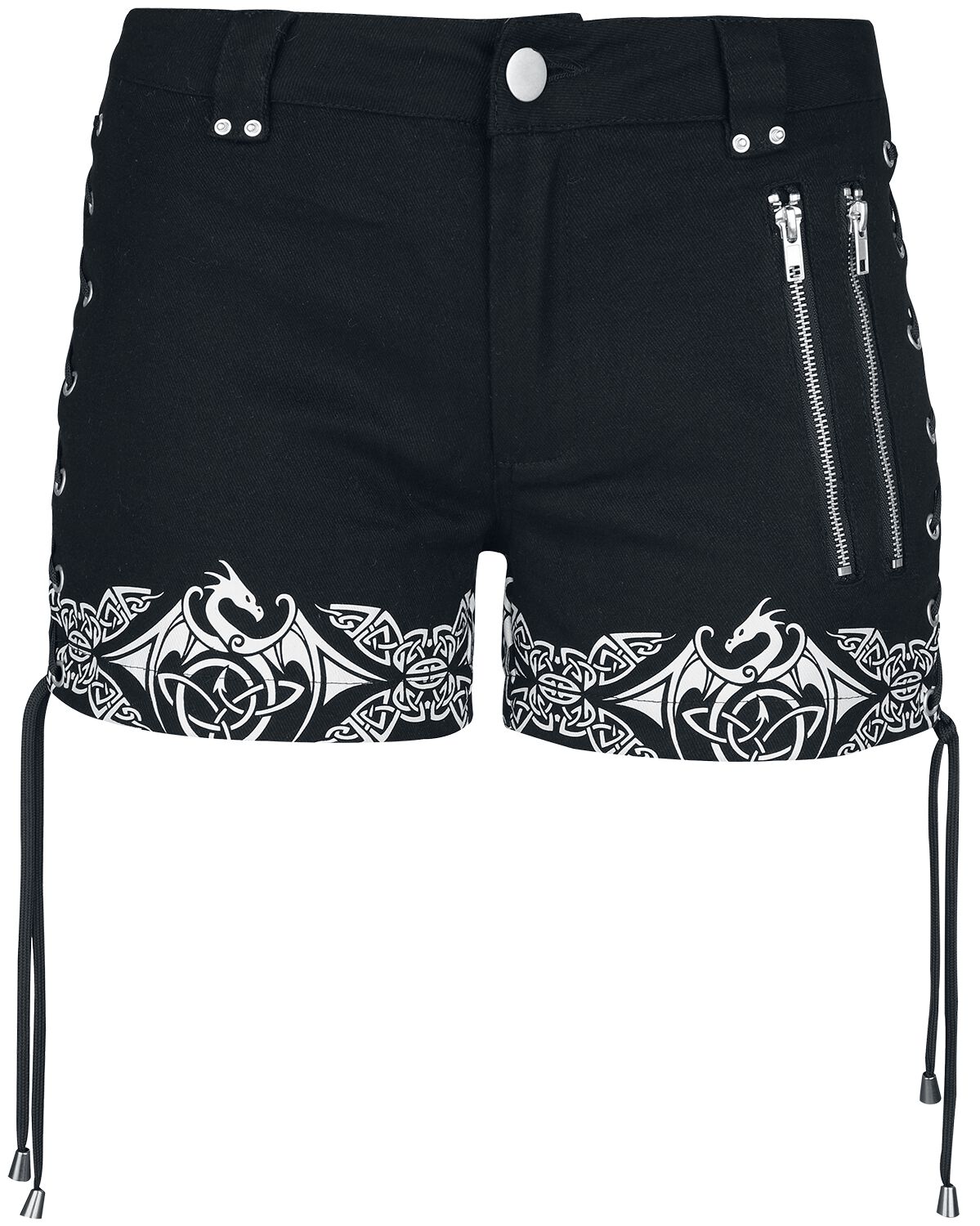 4064854819436 - Gothicana X Anne Stokes - Shorts Short schwarz in 28