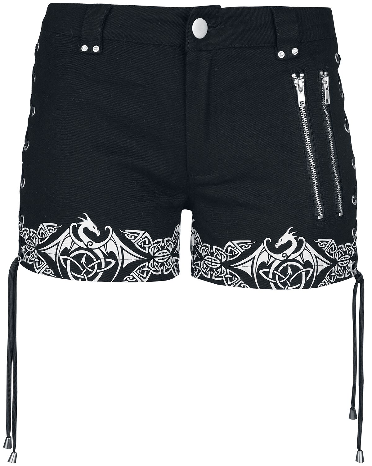 4064854819443 - Gothicana X Anne Stokes - Shorts Short schwarz in 29