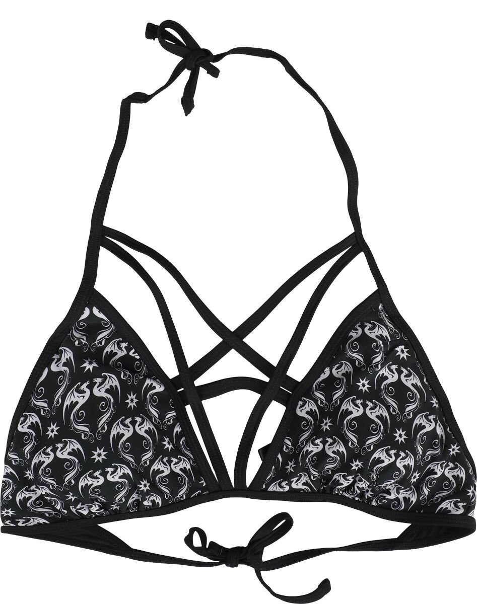 4064854819580 - Gothicana X Anne Stokes - Bikini Top Bikini-Oberteil schwarz in M 4064854819580 - Gothicana X Anne Stokes - Bikini Top Bikini-Oberteil schwarz in M
