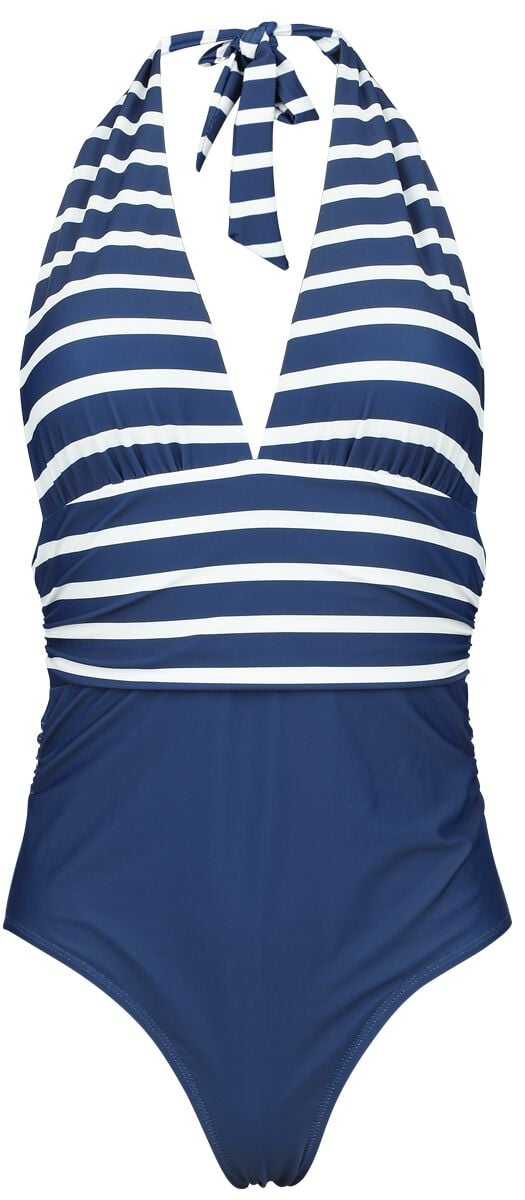 4064854833029 - Retro Neckholder Swim Suit Badeanzug navy in M 4064854833029 - Retro Neckholder Swim Suit Badeanzug navy in M