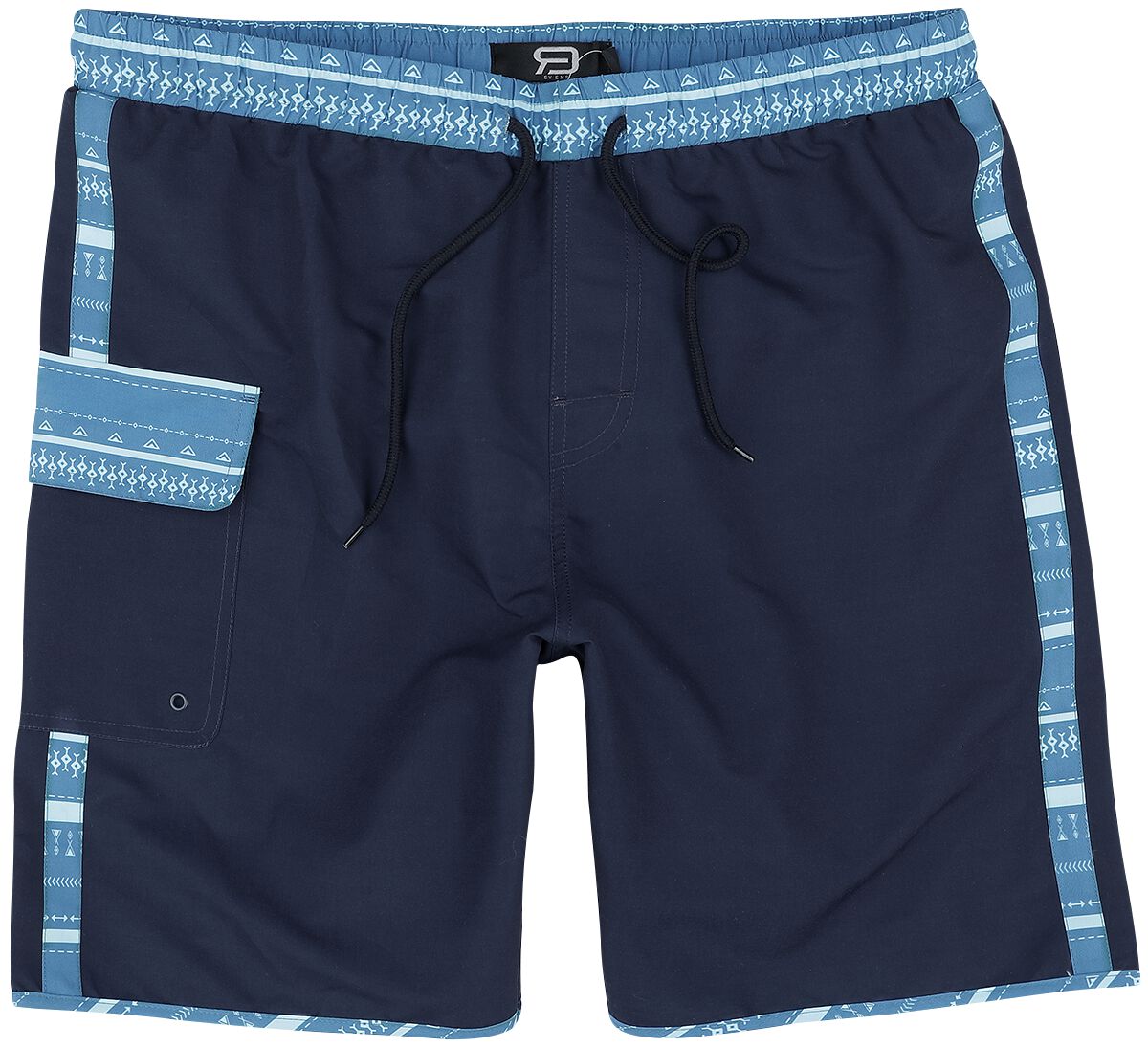 4064854834514 - Swim Shorts With Graphic Design Badeshort dunkelblau in S