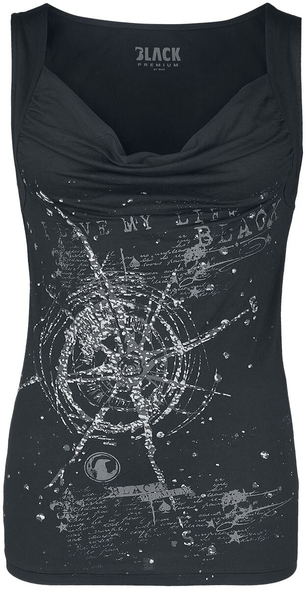 4064854834873 - Top With Large Frontprint Top schwarz in L 4064854834873 - Top With Large Frontprint Top schwarz in L