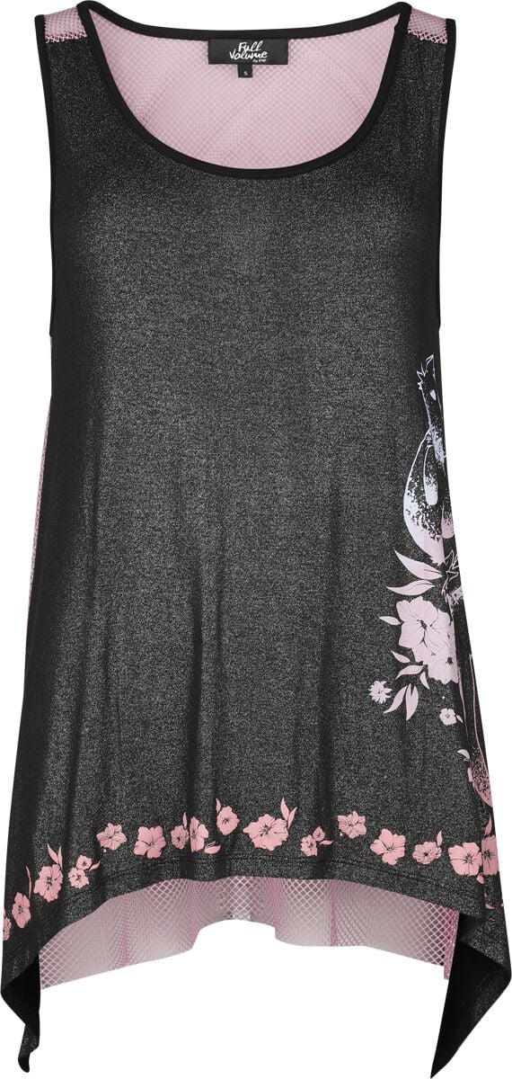 4064854845442 - Glitter Top with Fishnet Back Top schwarz in M 4064854845442 - Glitter Top with Fishnet Back Top schwarz in M