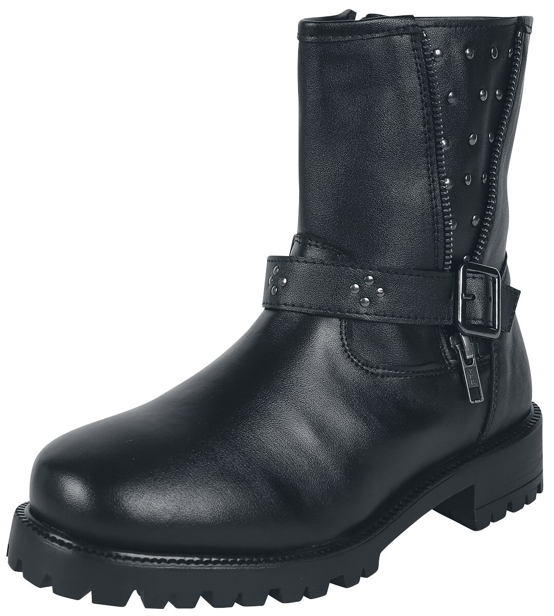 4064854861138 - Bikerboots with Zipper and Strap Bikerboot schwarz in EU39