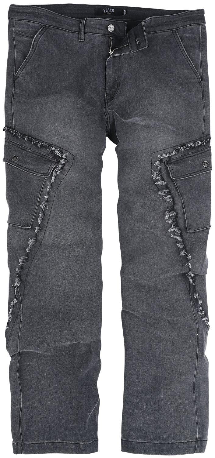 4064854868571 - Grey Cargopants Cargohose schwarz in W33L34