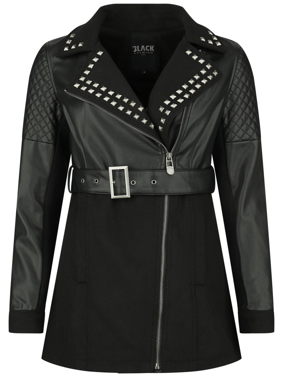 4064854869028 - Faux Leather Jacket Übergangsjacke schwarz in S