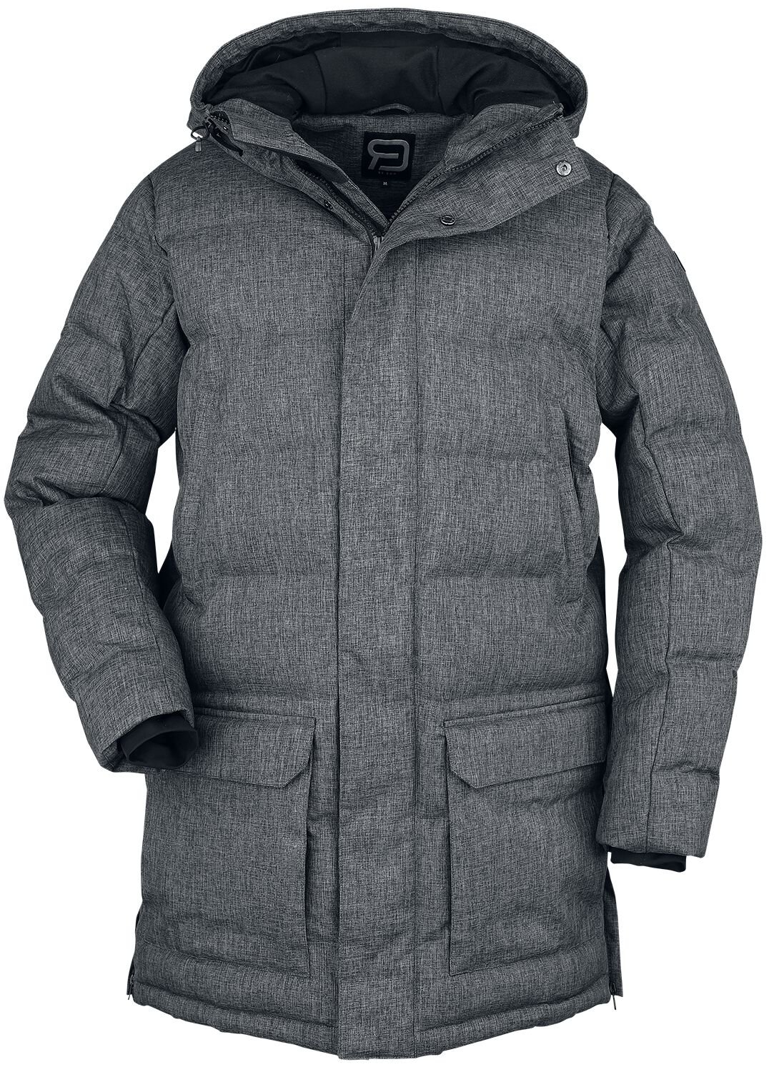 4064854871922 - Padded wintercoat Winterjacke grau meliert in XL