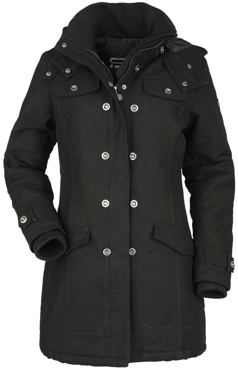 4064854872097 - Midline Ladies Coat Übergangsjacke schwarz in S